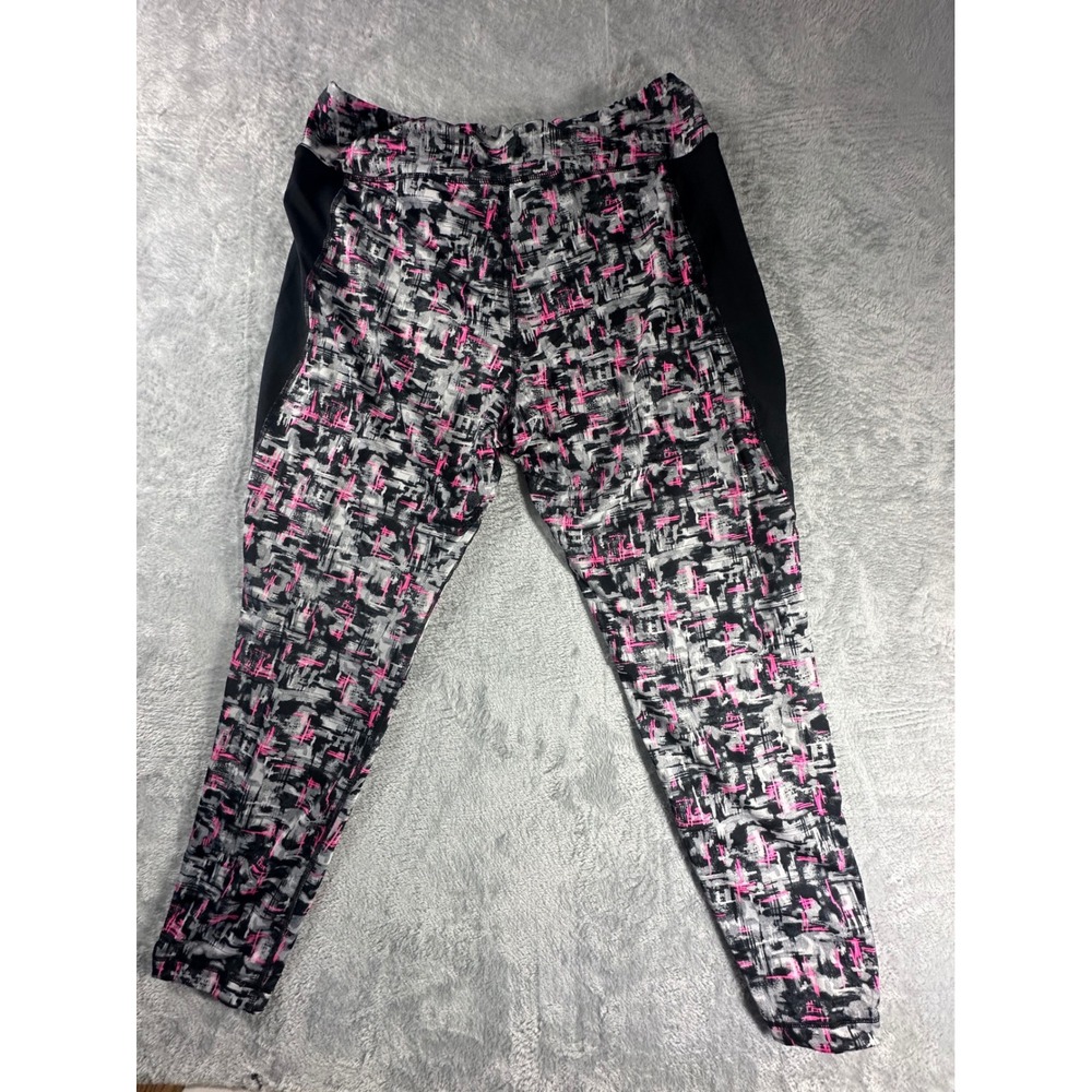 Athleisure‎ Leggings women Be Inspired  Black Pink Graphic Print Activewear 1X
